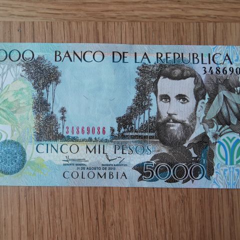 Colombia 5000 peso, 2013, UNC