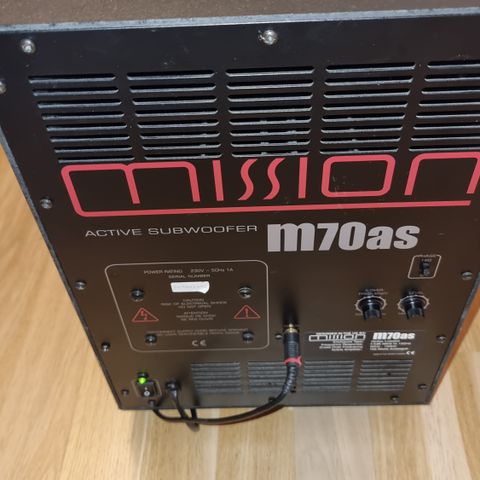 Subwoofer Mission m70as