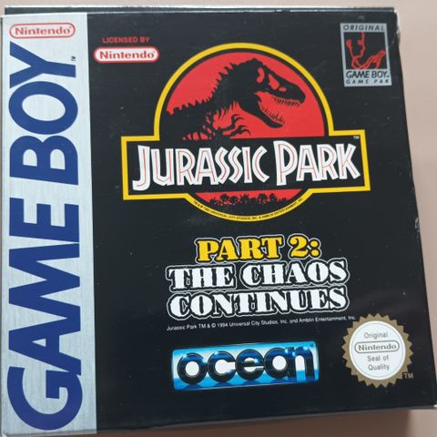 Jurassic Park Part 2: The Chaos Continues  (GameBoy - PAL)