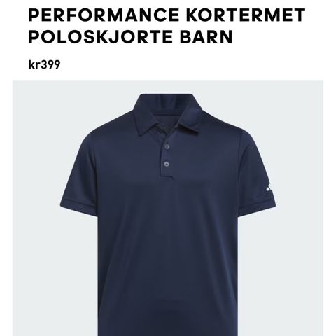 Fin ny Adidas T skjorte til trening / pent / golf