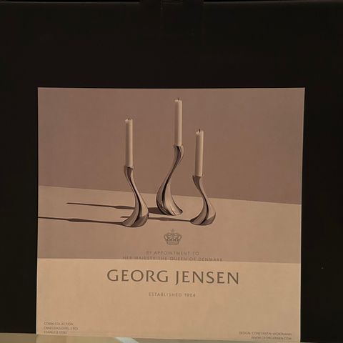 Georg Jensen Cobra lysestaker selges