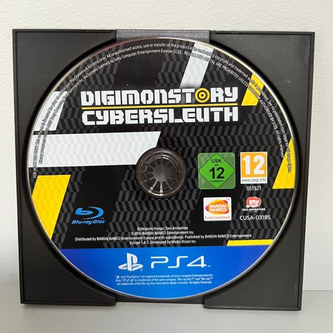 PlayStation 4 spill: Digimon Story Cyber Sleuth (bare disken)