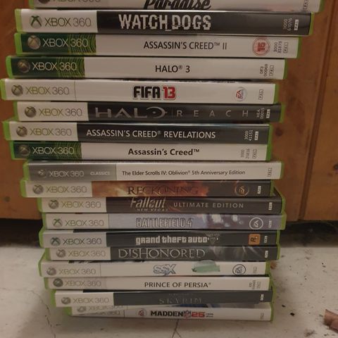 xbox360 spill selges