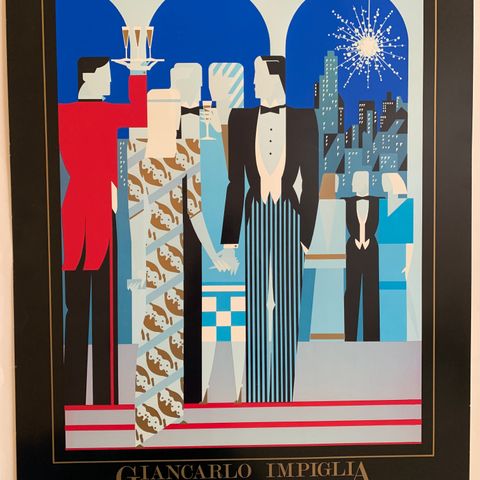 Giancarlo Impiglia A Night At The Met, The Metropolitan Opera vintage plakat