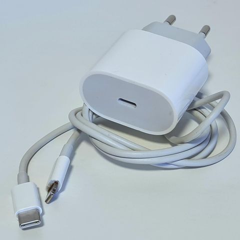 ORIGINAL Apple 20W USB-C hurtiglader med kabel