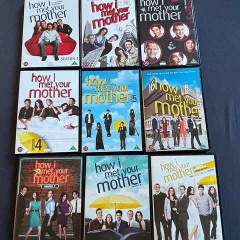 DVD: How I Met Your Mother - komplett serie (ses.1-9)