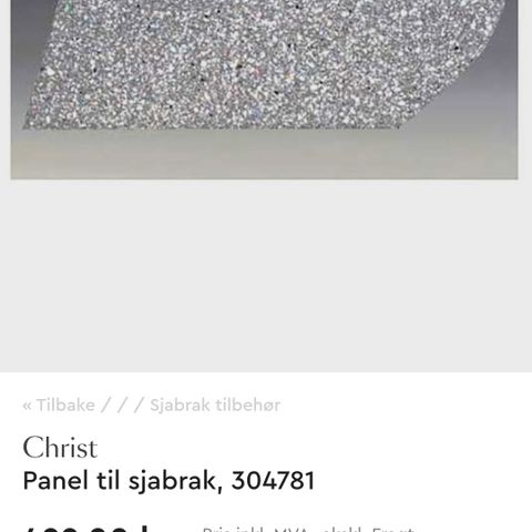 Paneler til Christ iberica plus sjabrak.