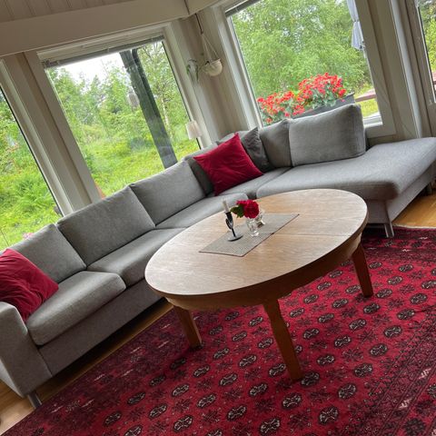 Hjørnesofa med en åpen side