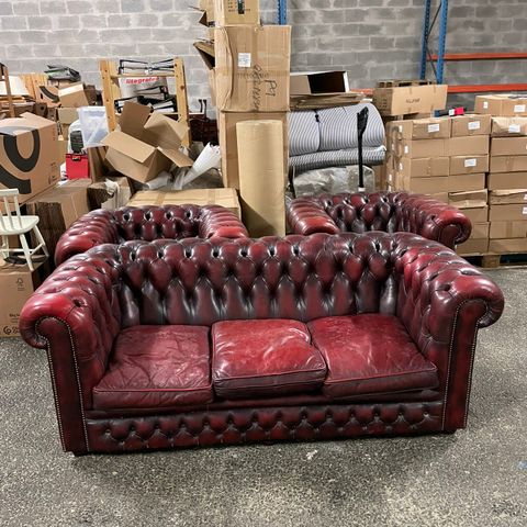 Chesterfield sofa og stol