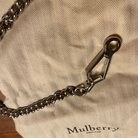 Mulberry Brass strap - Silver - 112 cm - helt ny