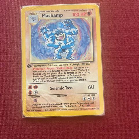 Machamp [1st Edition] #8 Pokemon Base Set