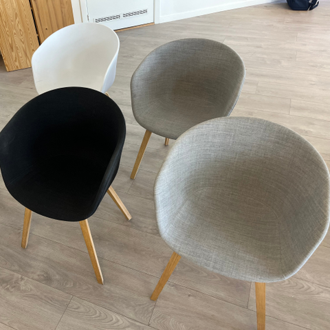 500kr per stykk - About A Chair stoler fra HAY