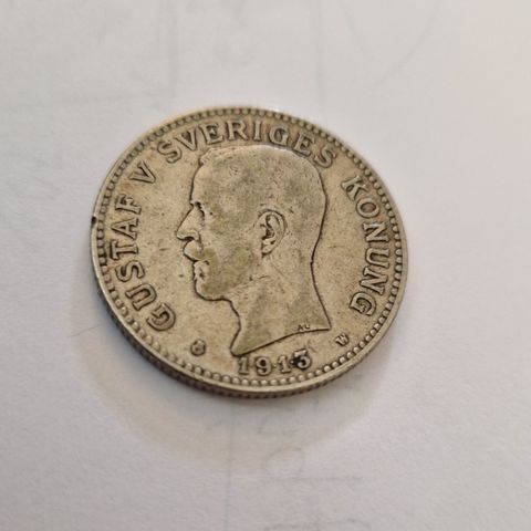 2 kroner 1913 Gustav V,01