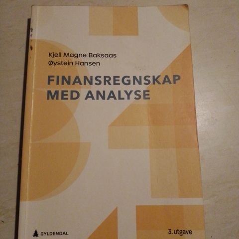 Finansregnskap med analyse utgave 3