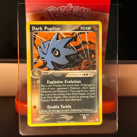 Dark Pupitar 040/109 Pokémonkort - Pokémon Team Rocket Returns (2004)