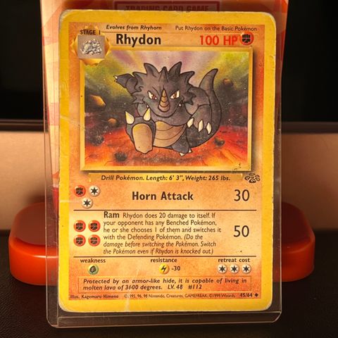 Rhydon 45/64 Pokémonkort - Pokémon Jungle Set (1999)