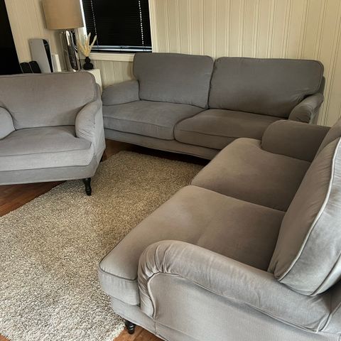 Nyvasket Ikea Stocksund sofagrupper 3-seter 2-seter og stol
