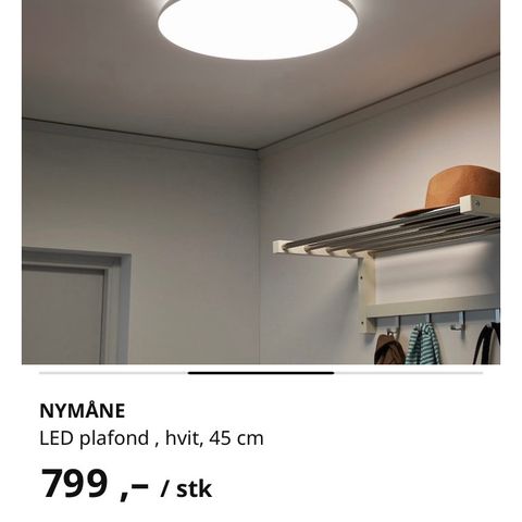 Nymåne taklampe fra Ikea