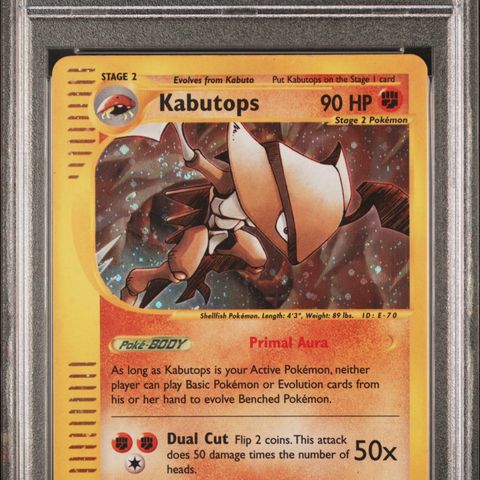 PSA 7 Kabutops H13/H32 Skyridge Pokémon Card