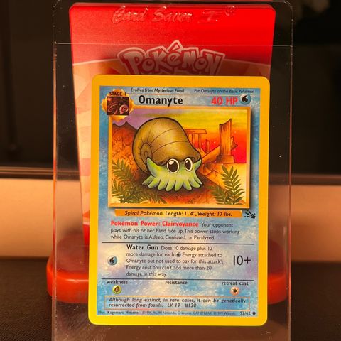 Omanyte 52/62 Pokémonkort (1999)