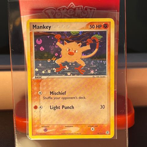 Mankey 038/112 - Reverse Holo - Pokémon Fire Red and Leaf Green (2004)