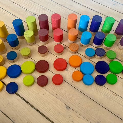 Montessori colour match rainbow set