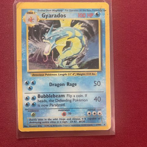 Gyarados 6# Base set