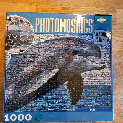 Photomosaics puslespill, 1000 brikker