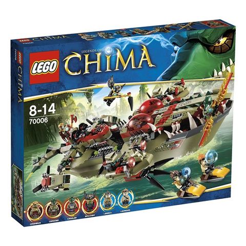 LEGO 70006 LEGENDS OF CHIMA - CRAGGER´S COMMAND SHIP (Craggers krokofartøy)