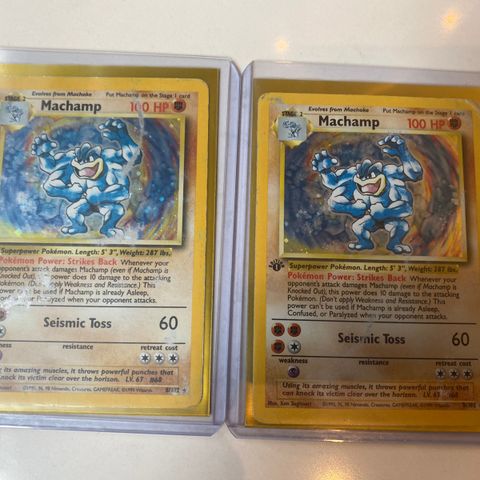 2 Machamp 1 edition holo 1995