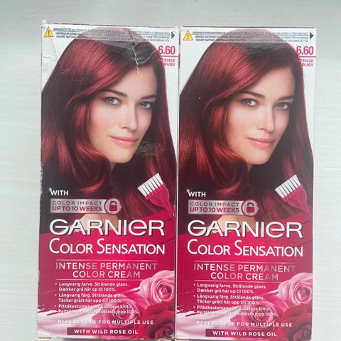 Garnier Color Sensation Intense Permanent Color Cream 6.0 Intense Ruby