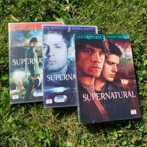 NY PRIS Dvd’er super natural serie 1, 2, og 3