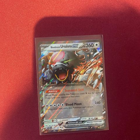 Bloodmoon Ursaluna Ex #141 Pokemon Twilight Masquerade