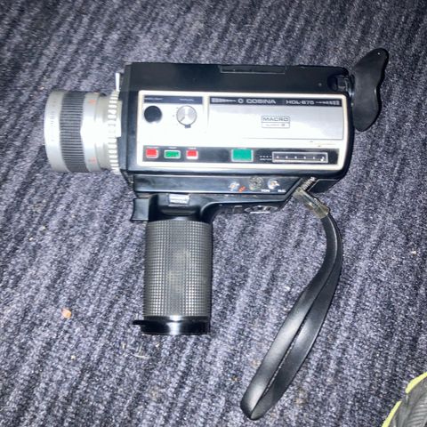 8mm kamera og 8mm fremviser