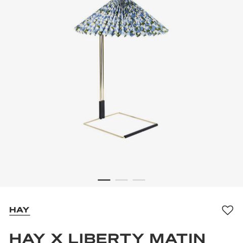 Hay x Liberty Matin lampe