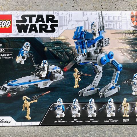 NY/UÅPNET LEGO Star Wars 501st Legion Clone Troopers 75280 Byggesett