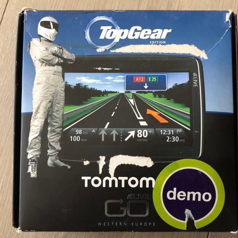 TOMTOM GO LIVE special edition TOP GEAR - GPS - NY PRIS kr 790.-