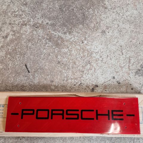 Refleksplate til Porsche