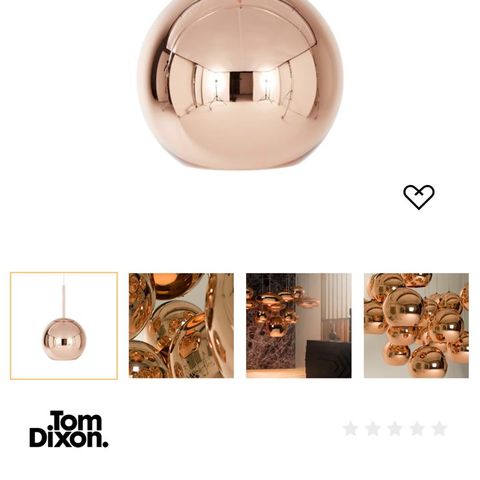 Tom Dixon copper takpendel