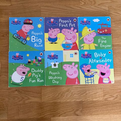 6 Peppa pig books in English