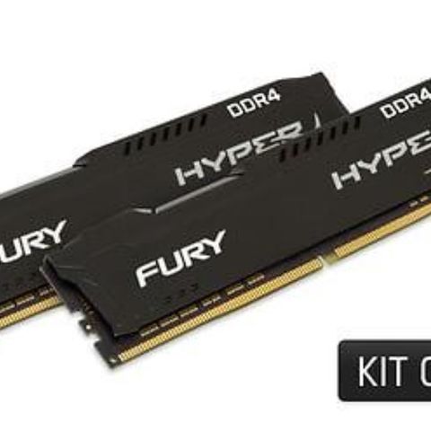 Kingston HyperX Fury Black DDR4 2666MHz 2x4GB (HX426C16FB3K2/8)