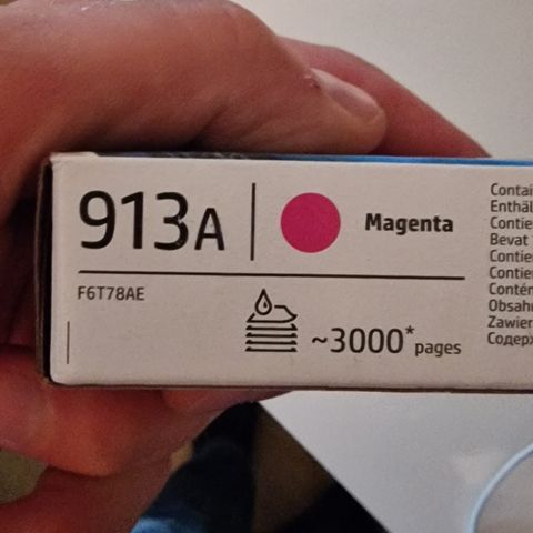 HP Pagewide 913A magenta blekk