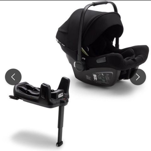 Bugaboo Babybilstol Turtle Air fra Nuna Black med base