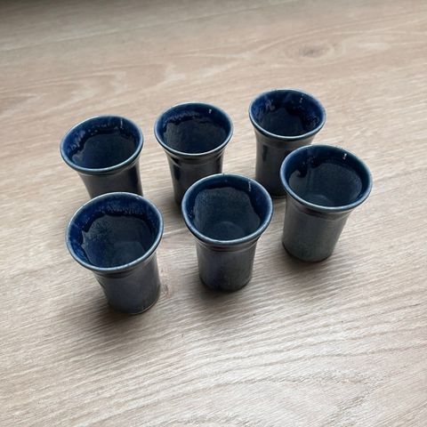 håndlagde små glass / shotteglass