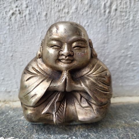 Retro Buddha figur i metall