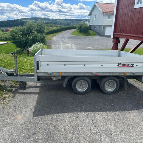 Pongratz henger 2000kg nyttelast