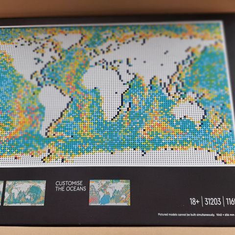 LEGO Art World Map 31203 Ny/Uåpnet
