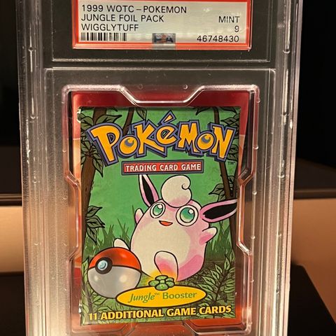 1999 Pokemon Jungle Booster Foil Pack Wigglytuff Art - PSA 9