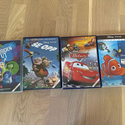 Dvd- Nemo, Biler, Innsiden ut og Se opp