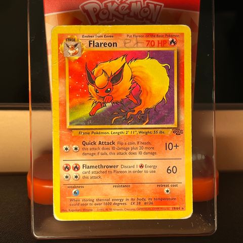 Flareon 19/64 Pokémonkort - Pokémon Jungle Set (1999)